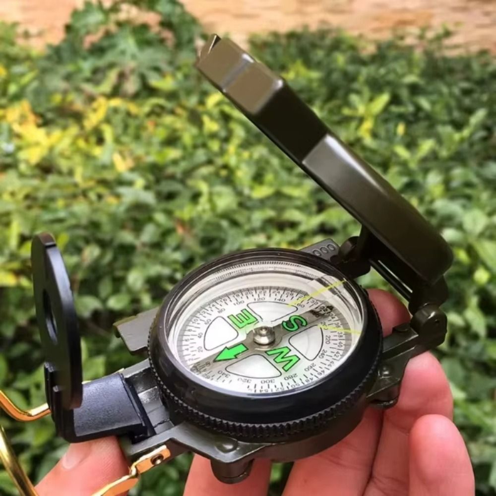 Compass Lensatic - Waterdichte professionele kompas, metalen constructie, inklapbare