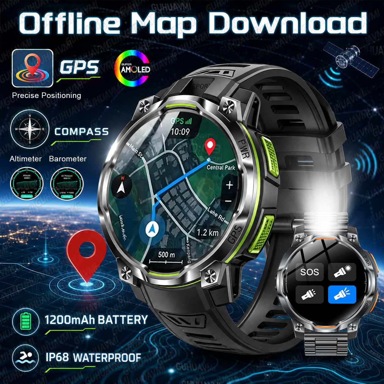 2026 Nieuwe militaire GPS-smar - Compass Lensatic recensie en prijs